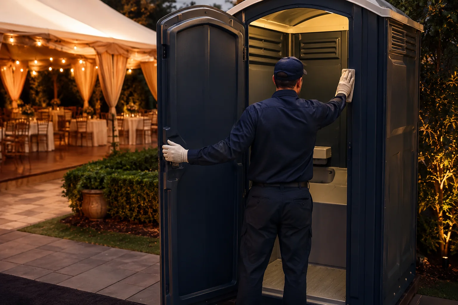 Portable restroom rental planning for Fulton, MS